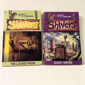 Vintage 1996 Lot of  2 Shivers The Locked Room and Ghost Writer Books No 3 and 5